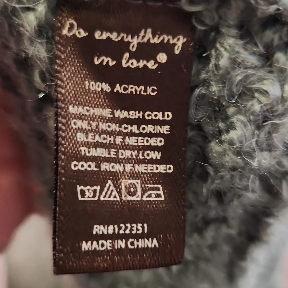 Do Everything In Love Scarf Knit Stretch Infinity Gray